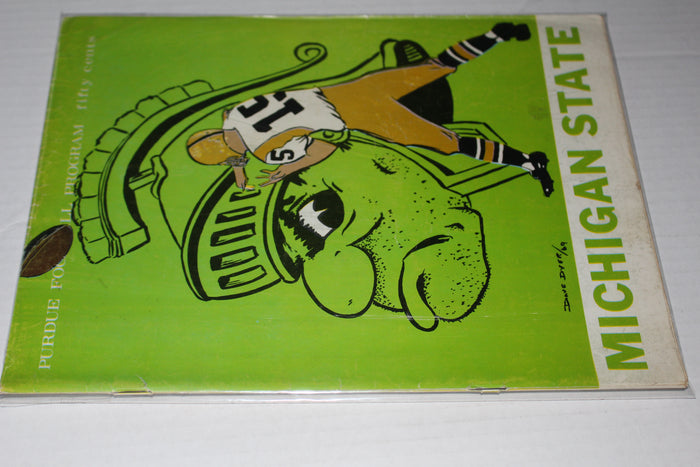 1969 Michigan State vs Purdue Football Program - Vintage Indy Sports
