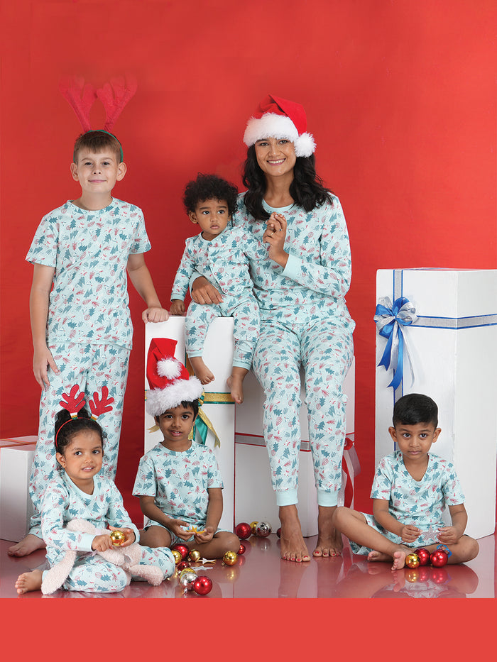 ALL THAT JINGLES -CHRISTMAS AOP SHORT SET