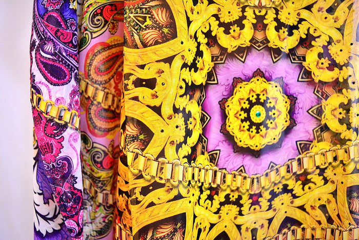 Devarshy Digital print Bohemian Purple Designer Long Embellished Kaftan , Apparel - DEVARSHY, DEVARSHY
- 5