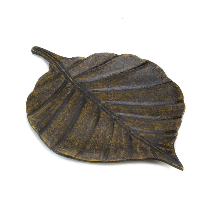 Avery Metal Leaf Decorative Tray