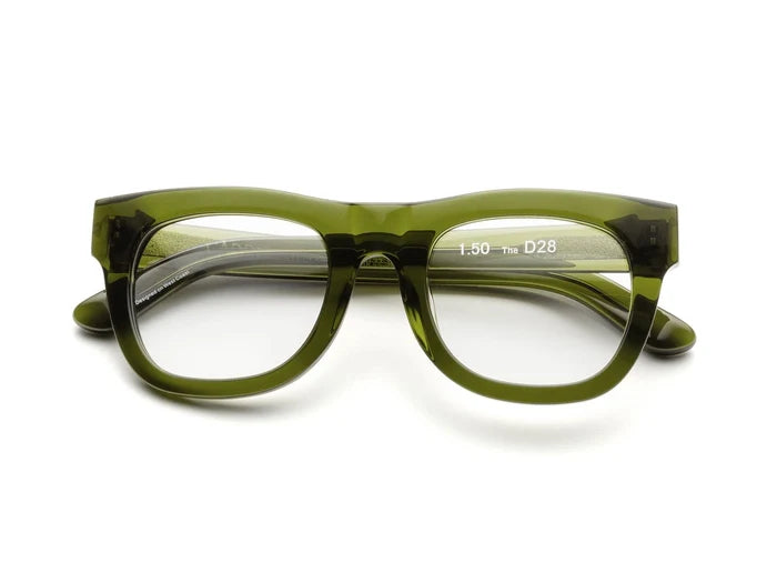 Caddis – D28 Reading/Bluelight Glasses in Heritage Green