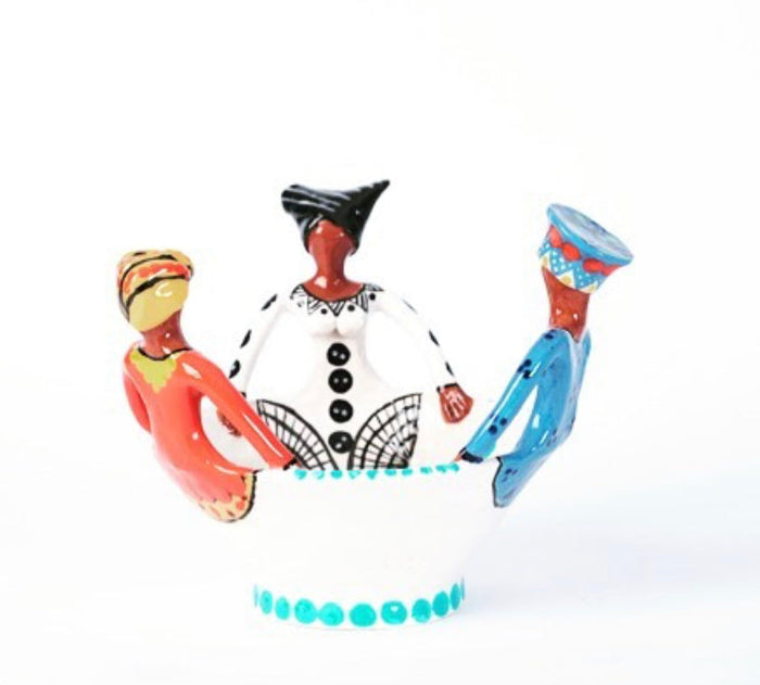 Ceramic 3 Ubuntu Women of Africa Bowl