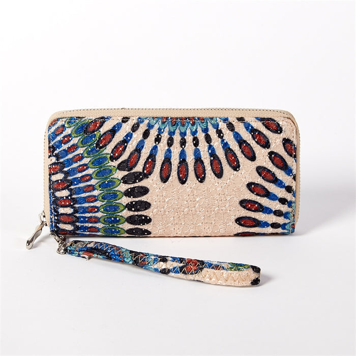 Colorburst Medallion Design Wallet