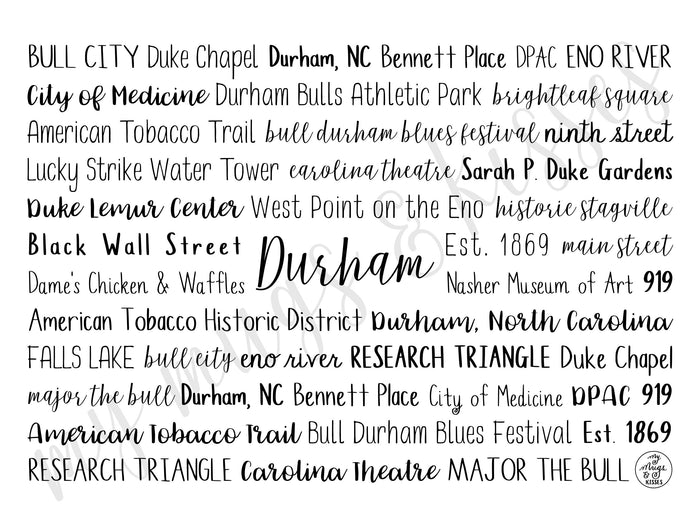 Durham, NC Tumbler