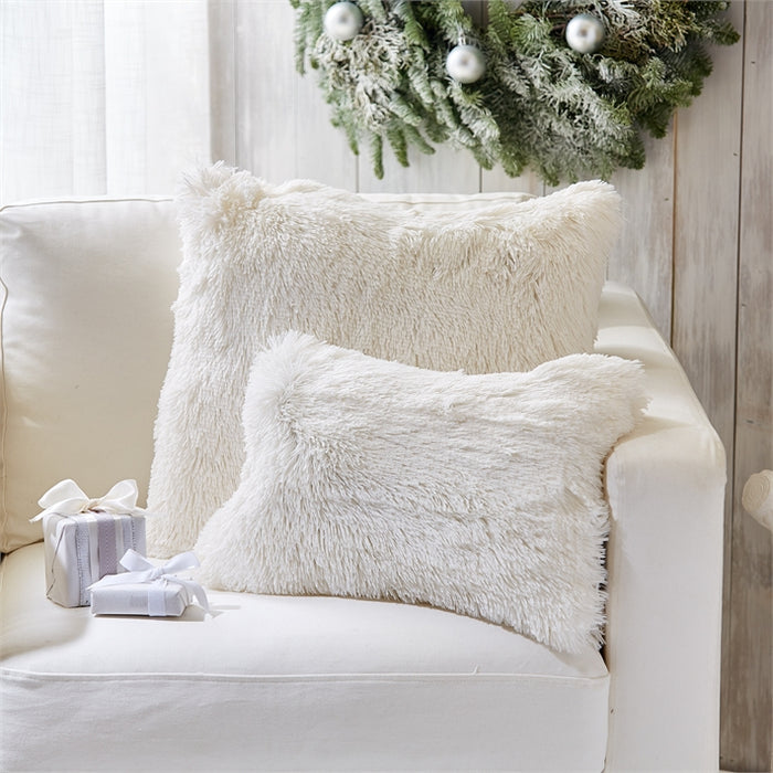 Fabulous Faux Fur Arctic Fox Pillow