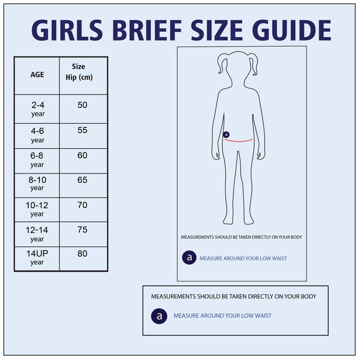 Girls Brief - Pack of 3