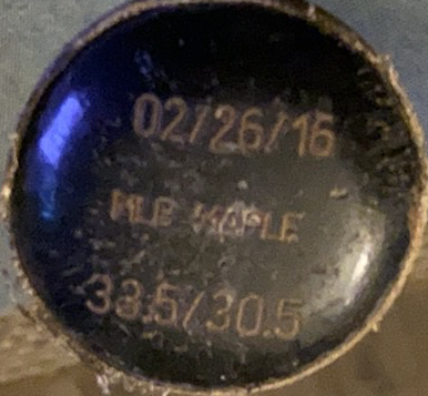 Jose Peraza Cincinnati Reds Game Used Baseball Bat