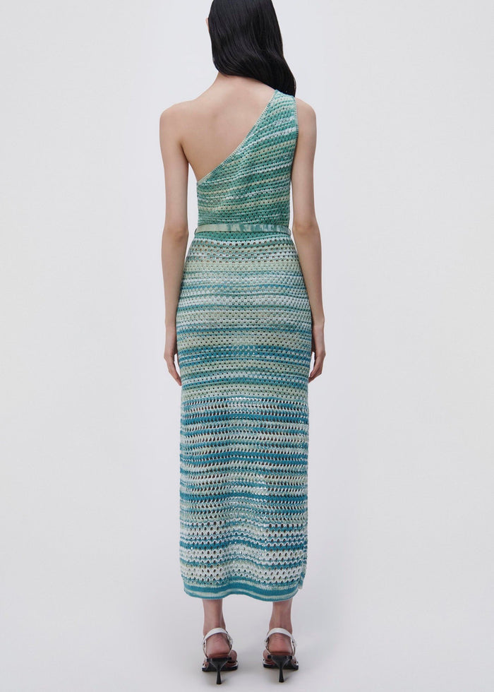 Justina Space Dye Maxi Dress (Seafoam Space Dye)