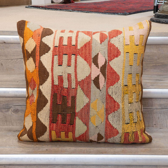 Large Handmade Turkish kilim cushion - 309673-P