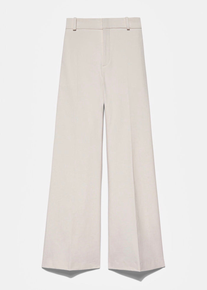 Le Crop Palazzo Trouser (Bone)
