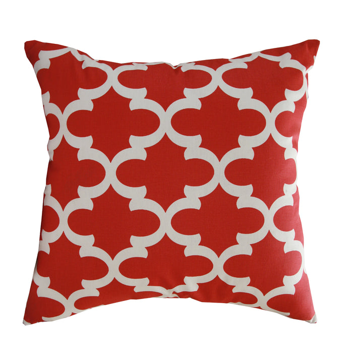 Red Geo Indoor Pillow