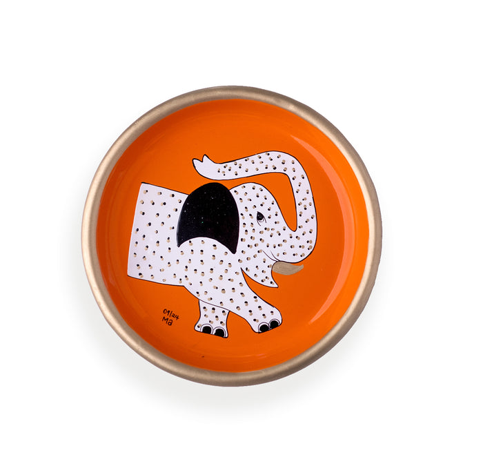 Spirit of Africa Elephant Enamel Dish