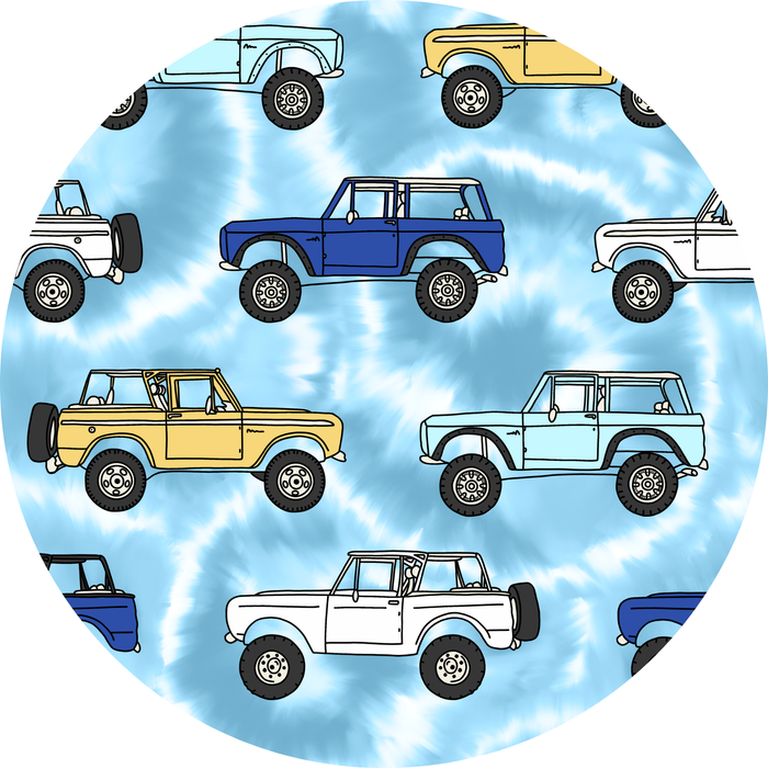 Trucks Tie-Dye For Kids Pajamas