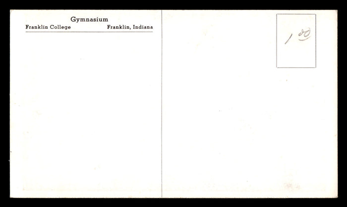 Vintage Franklin College Gymnasium Postcard