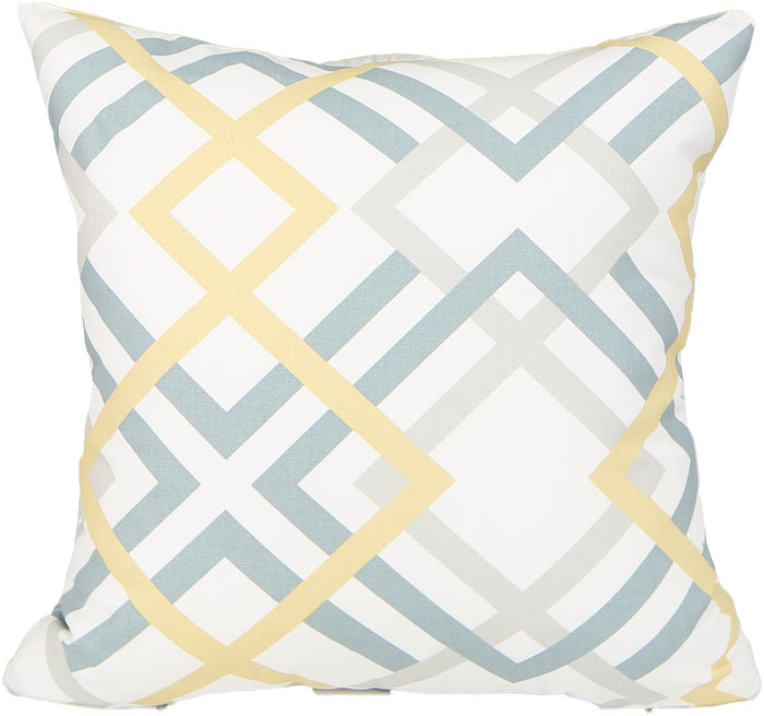 Zig Light Teal Indoor Pillow