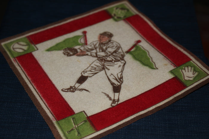 1914 Clyde Milan Washington Senators B-18 Tobacco Felt - Vintage Indy Sports
