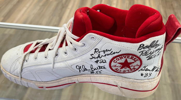 1954 Milan High School Team Signed Converse Shoe