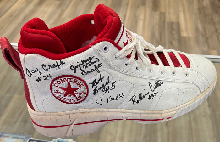 1954 Milan High School Team Signed Converse Shoe