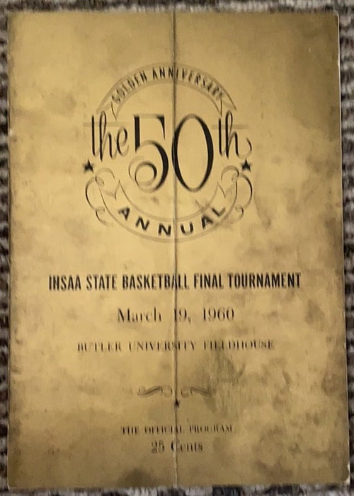 1960 Indiana High School Basketball State Finals Program, EC Washington Champs - Vintage Indy Sports