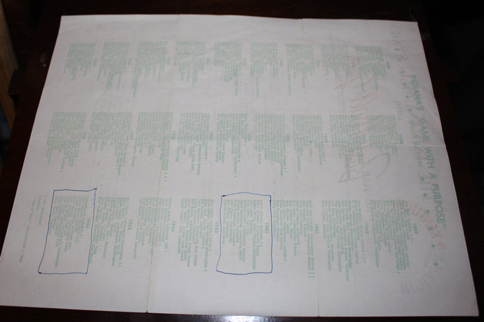 1967 Indiana Kentucky High School All Star Game Ticket Letter - Vintage Indy Sports