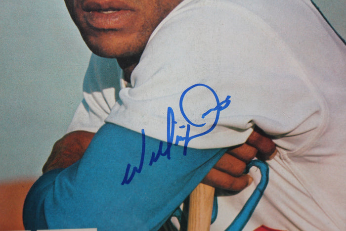 1972 Willie Davis LA Dodgers Autographed Sports Illustrated Issue - Vintage Indy Sports