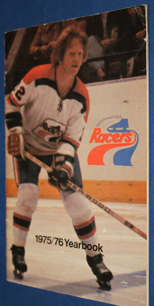 1975-76 Indianapolis Racers Yearbook, Autographed - Vintage Indy Sports