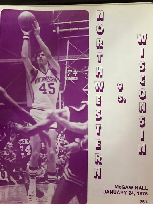 1976 Wisconsin vs Northwestern Basketball Program