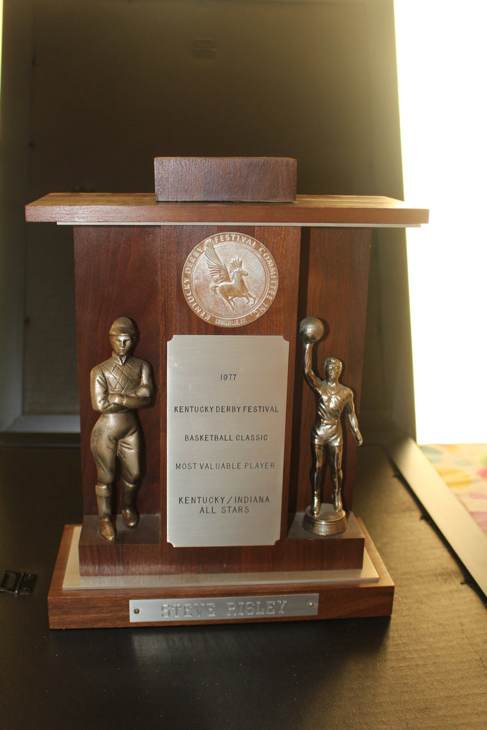 1977 Derby Classic Basketball MVP Trophy