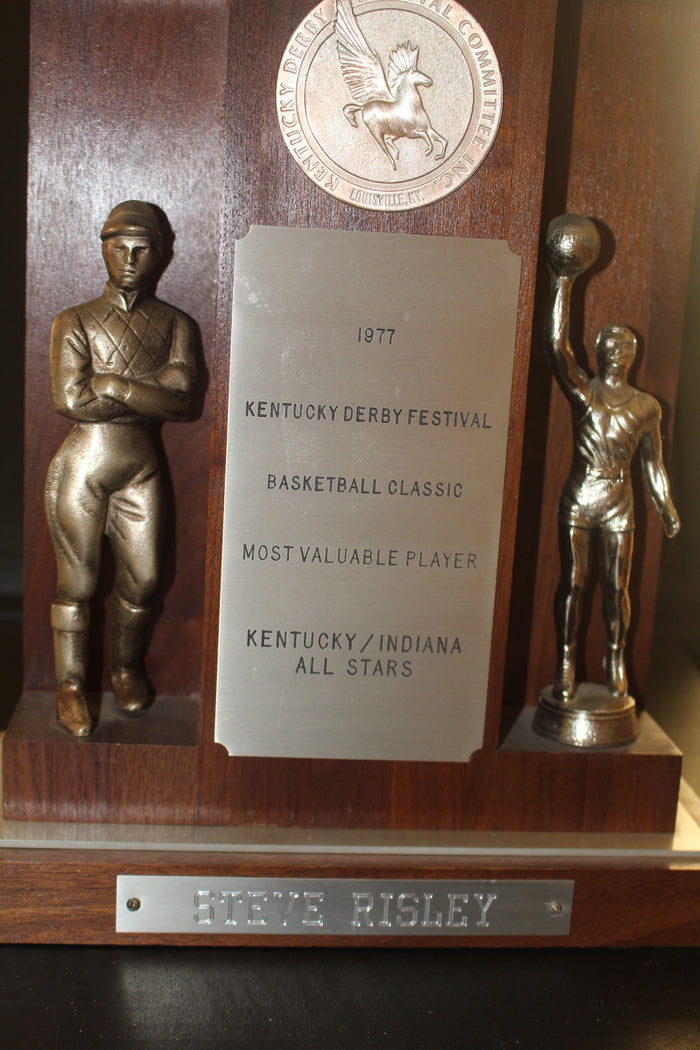 1977 Derby Classic Basketball MVP Trophy