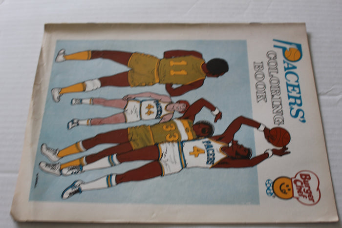 1977 Indiana Pacers Burger Chef Coloring Book - Vintage Indy Sports