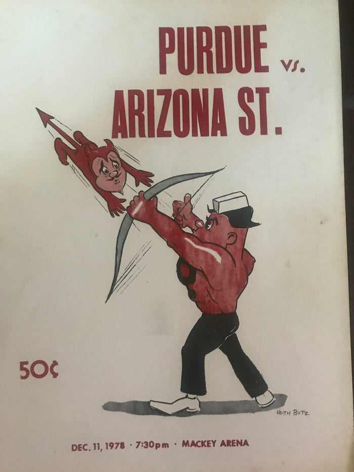 1978 Arizona St. Vs Purdue Basketball Program