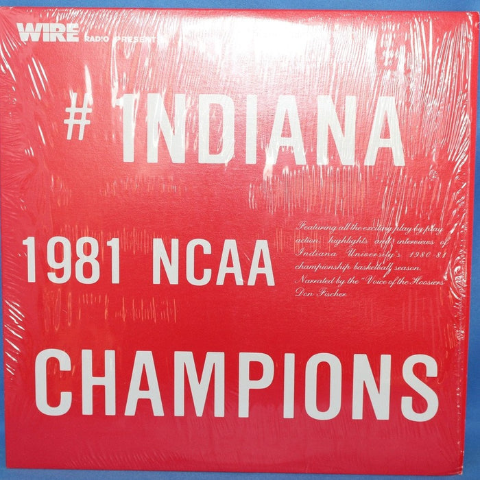 1981 INDIANA UNIVERSITY NCAA BASKETBALL CHAMPIONS 33 1/3 RECORD ALBUM - Vintage Indy Sports