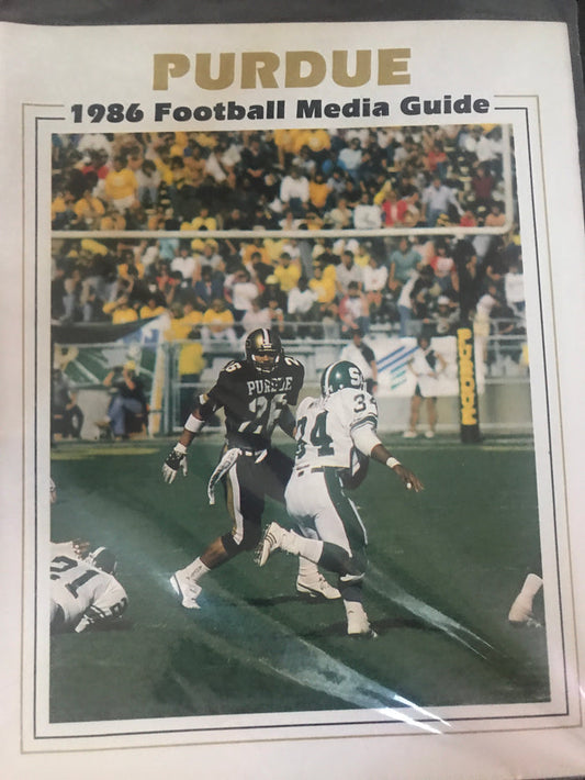 1986 Purdue Football Media Guide