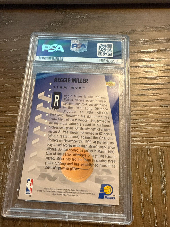 1993 Upper Deck Reggie Miller Team MVP PSA/DNA
