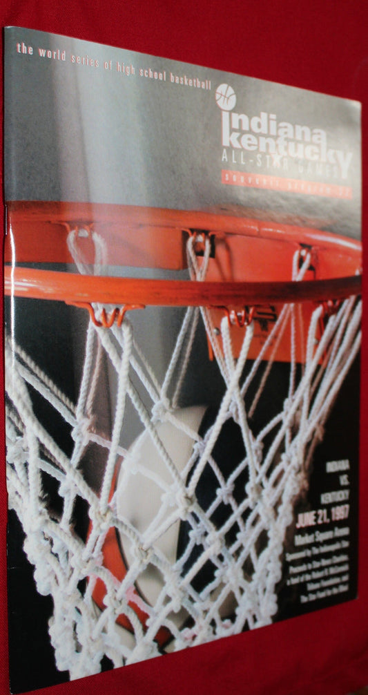 1997 Indiana vs Kentucky High School Basketball All Star Game Program - Vintage Indy Sports