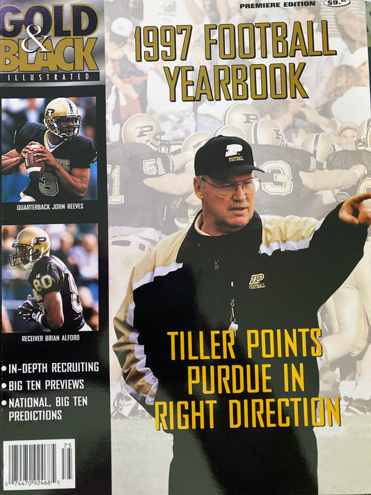 1997 Purdue University Gold & Black Illustrated Football Yearbook