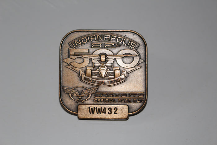 1998 Indy 500 Bronze Pit Badge