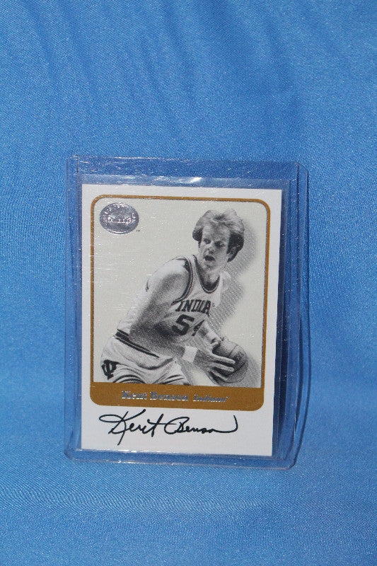 2001 Fleer Greats of the Game Kent Benson Indiana University Autograph Card - Vintage Indy Sports