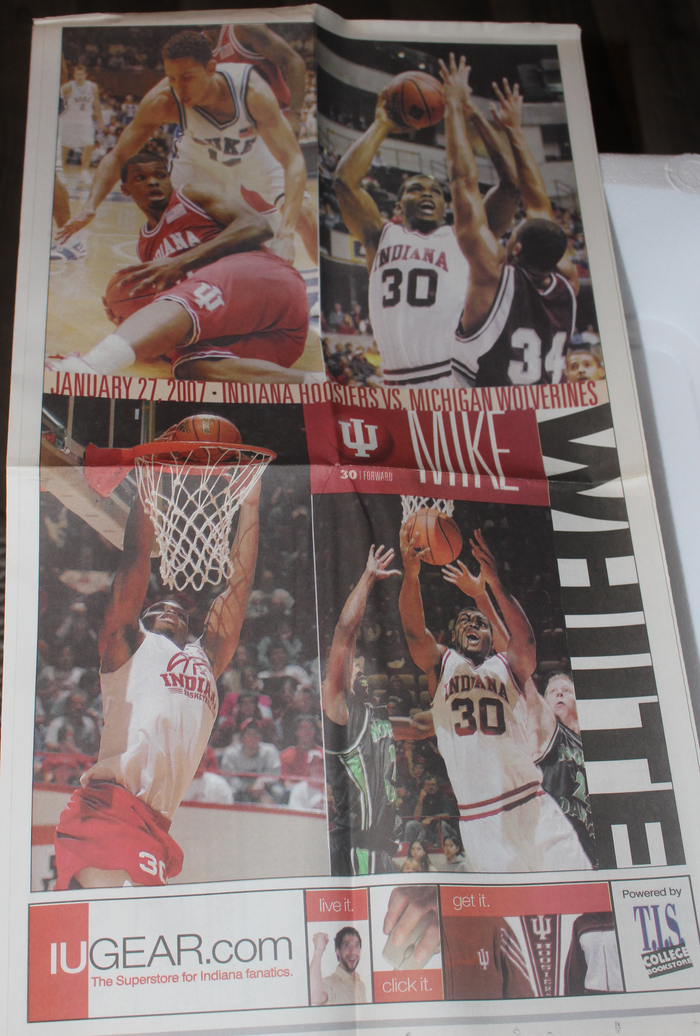 2007 Michigan vs Indiana University Basketball Program