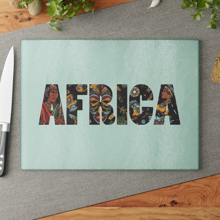Africa Glass Cutting Board