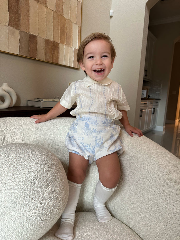 Arabella Toile Light Blue Boy 2-PC set