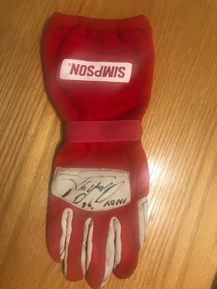 Arie Luyendyk 1996 Indianapolis 500 Race Worn Autographed Glove - Vintage Indy Sports