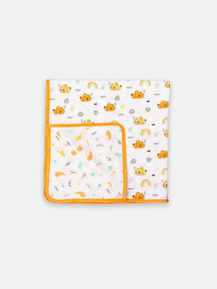 Babyclan Muslin Reversible Blanket/Swaddle | Soft, Lightweight & Multi-Use