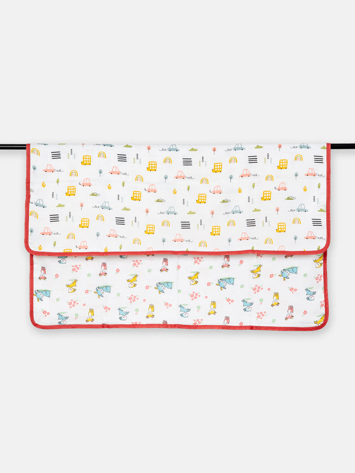 Babyclan Muslin Reversible Blanket/Swaddle | Soft, Lightweight & Multi-Use