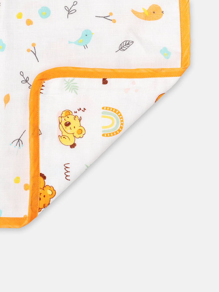 Babyclan Muslin Reversible Blanket/Swaddle | Soft, Lightweight & Multi-Use