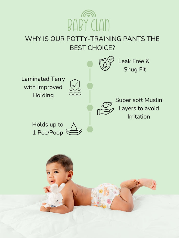 Babyclan Potty Training Pants - Blossom