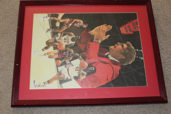 Bob Knight Framed Print - Vintage Indy Sports