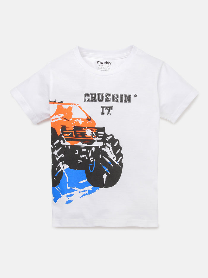Boys Printed Cotton T-Shirt