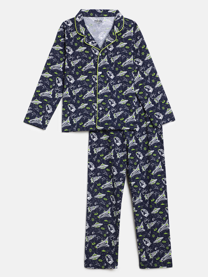 Boys Top & Pyjama Set - Space Explorer