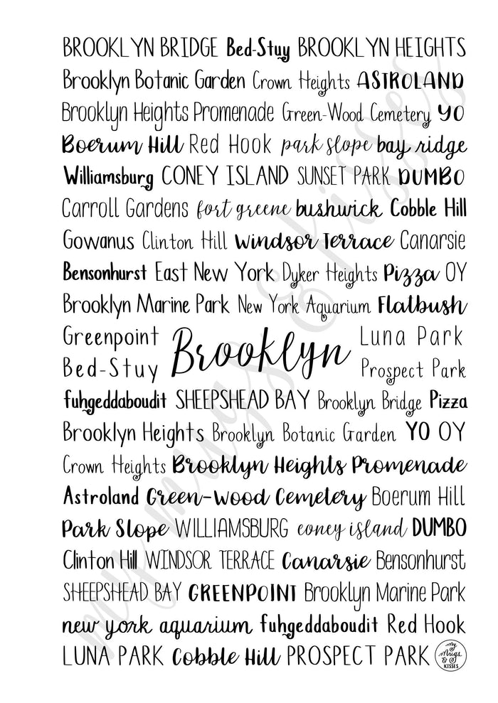 Brooklyn, NY Spiral Notebook